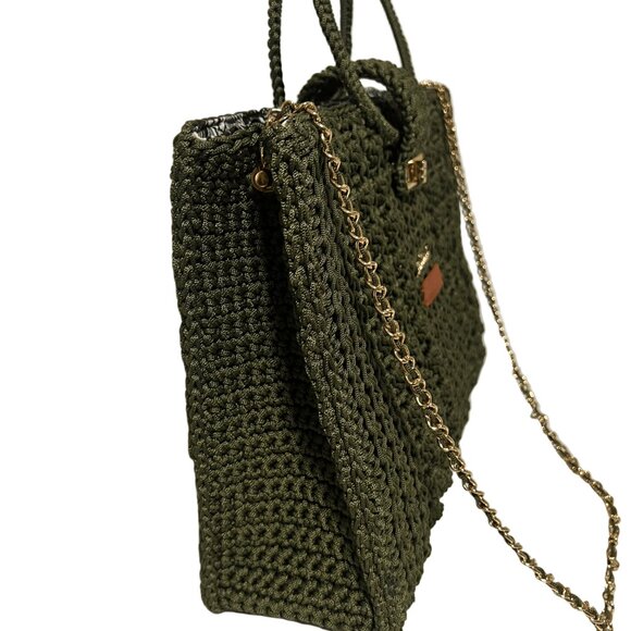 Handcrafted Satchel Bag with Chain - Picture 3 of 8